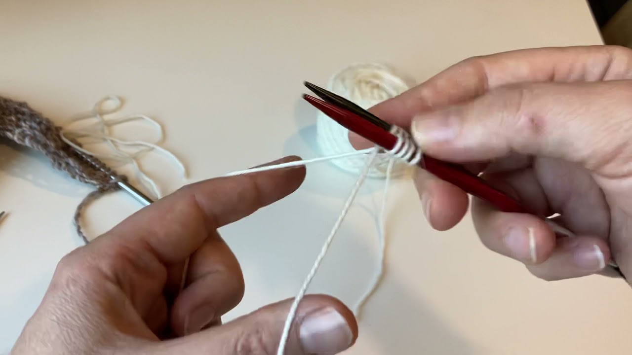 Spiral cast on for Bicksborough blanket.