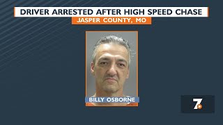 Driver arrested after high speed chase