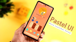 Make Pastel UI Android Home Screen Setup ( Aesthetic home screen android ) Minimal Nova Setup 2022 screenshot 1