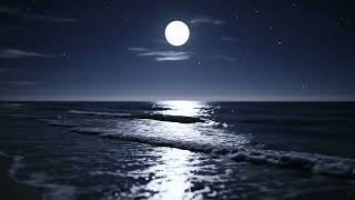 Ocean Waves Under Full Moon | Relaxing Night Screensaver for TV (4K) screenshot 2