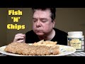 ASMR - Eating Fish N Chips With Tartare Sauce For Lunch