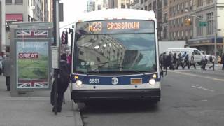 NYCT Bus: Nova Bus LFSA 5851 M23 Bus@East 23rd Street/Park Avenue South
