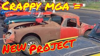 Modified 1959 MGA coupe v6 project, first look