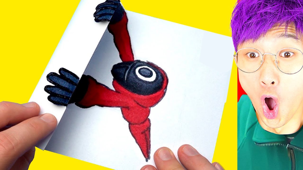 CRAZIEST SQUID GAME ART VIDEOS EVER! (LANKYBOX REACTION!)