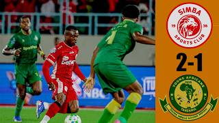SIMBA SC WAKO MBELE KWA MAGOLI (2-1) DHIDI YA YANGA - DABI YA KARIAKOO.