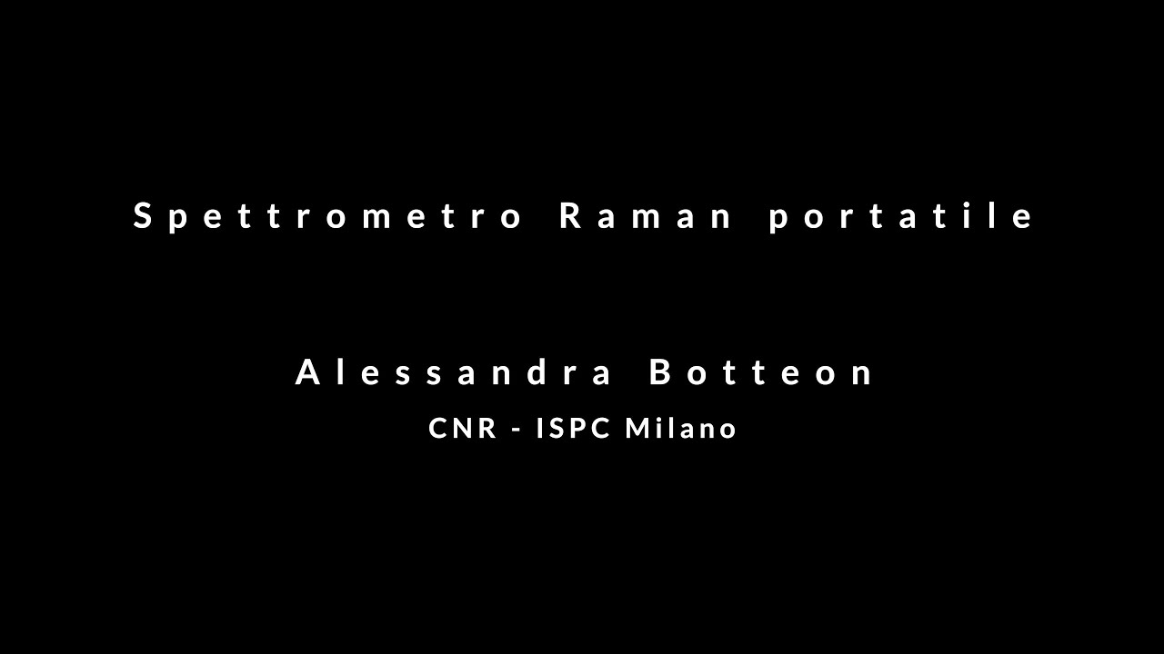 Alessandra Botteon - Spettrometro Raman portatile - YouTube