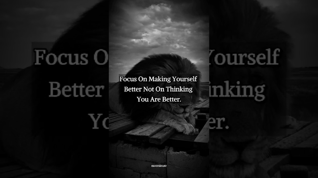 Focus on Making Yourself Better | Powerful Life Lessons #motivation