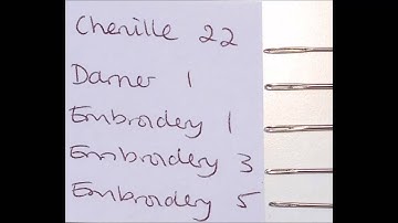 Getting Started with E-Textiles: Choosing a Needle