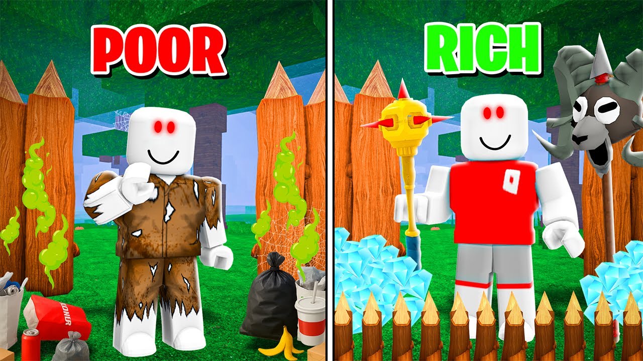 RICH vs POOR in 99 Nights in the Forest!