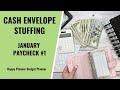 HOW I BUDGET | JANUARY PAYCHECK #1 CASH ENVELOPE STUFFING