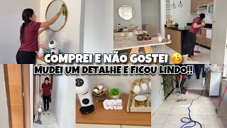 UM DETALHE NO NOVO CANTINHO QUE FEZ DIFERENÇA!! 🤎 ROTINA REAL DE DONA DE CASA | NÃO GOSTEI DO…