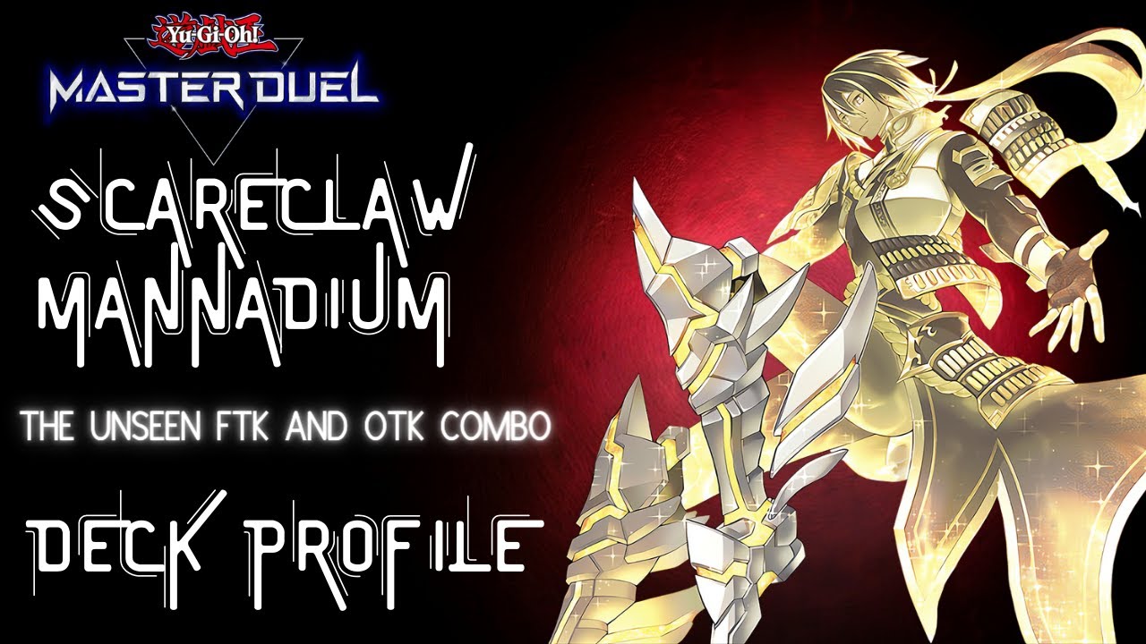 BEST ROGUE SCARECLAW MANNADIUM COMBO SHOWCASE + DECKLIST FEAT KING CALAMITY! Yu-Gi-Oh! MASTER DUEL
