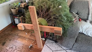 How to make a Christmas tree stand for less than $5