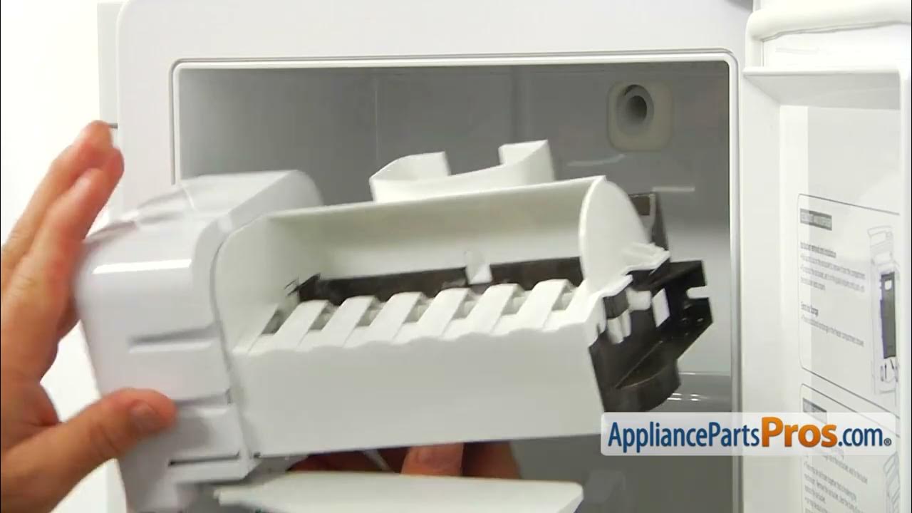 How To GE Refrigerator Icemaker Assembly WR49X31524 YouTube