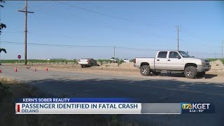 Coroner IDs passenger who died in collision near Delano May 7