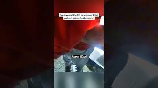 He cited his rights while getting arrested by officers