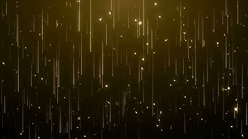 Particles Gold Glitter Awards Dust Abstract Background Loop