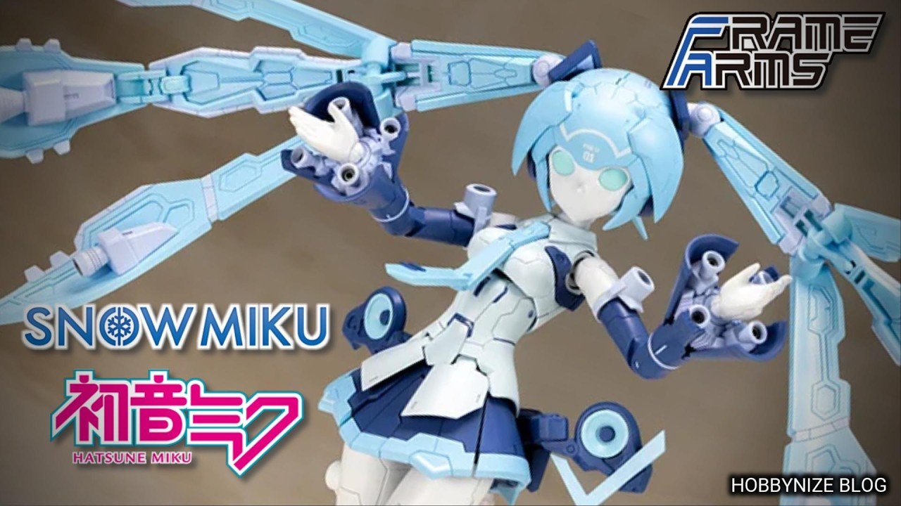 Frame Artist Snow Miku [1/100 Scale Model Kit] by Kotobukiya - YouTube