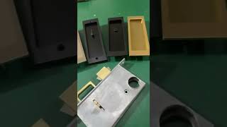 Accurate Pocket Door Privacy Lock Set with Rectangular Flush Pulls