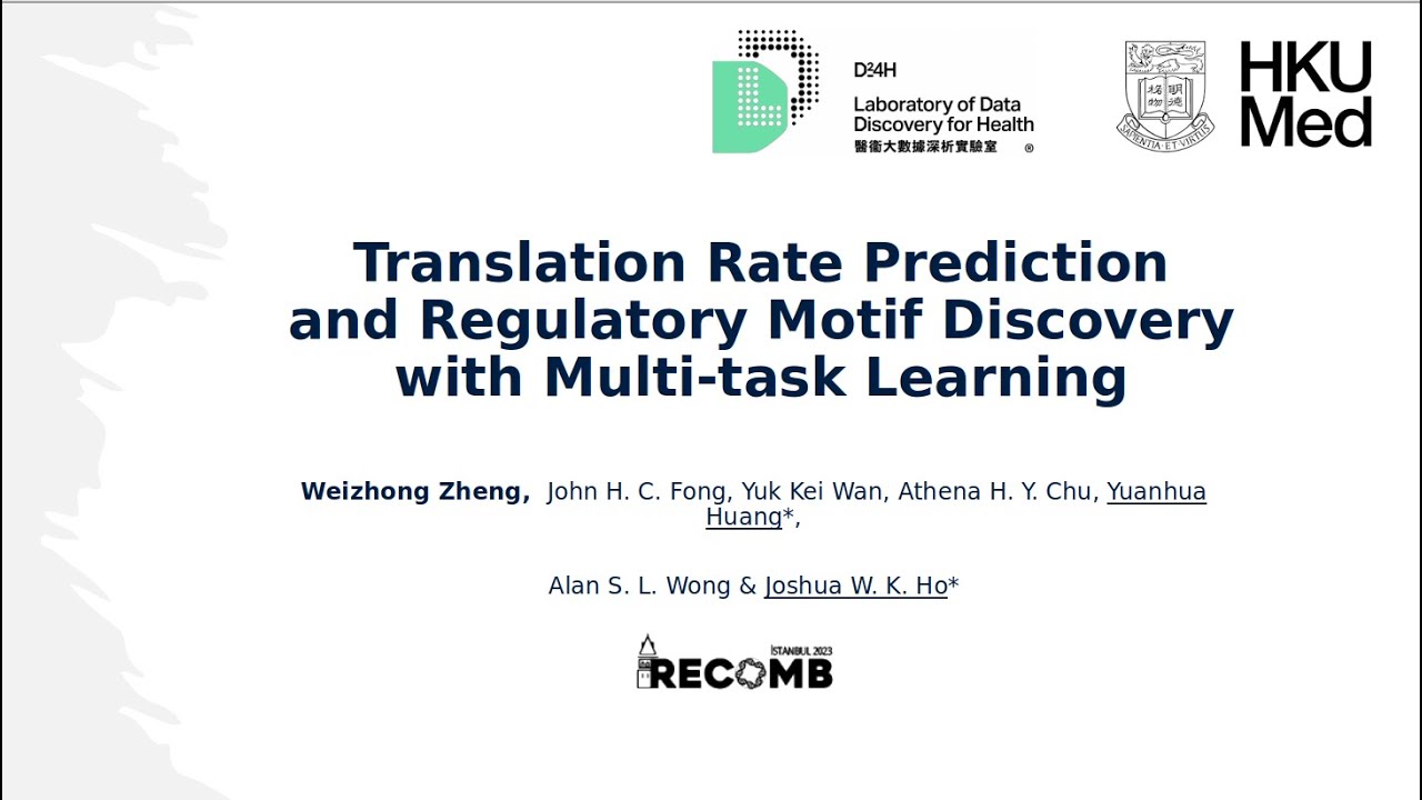 W Zheng. Translation rate prediction and regulatory motif discovery with multi-task learning