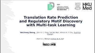 W Zheng. Translation rate prediction and regulatory motif discovery with multi-task learning