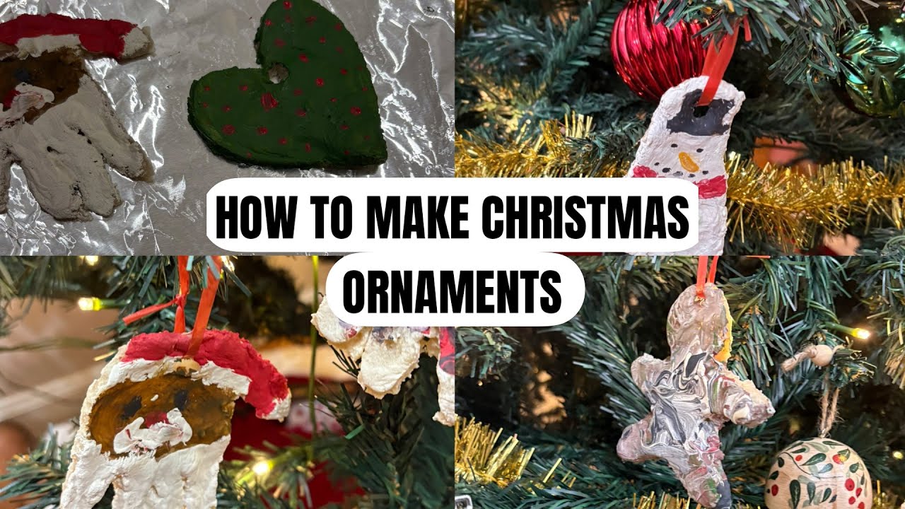 HOW TO MAKE SALT DOUGH CHRISTMAS ORNAMENTS ! 