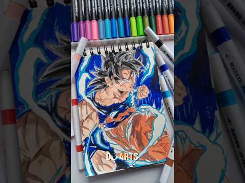 ✨Cheap acrylic markers✨ | De arts #art #goku #shorts
