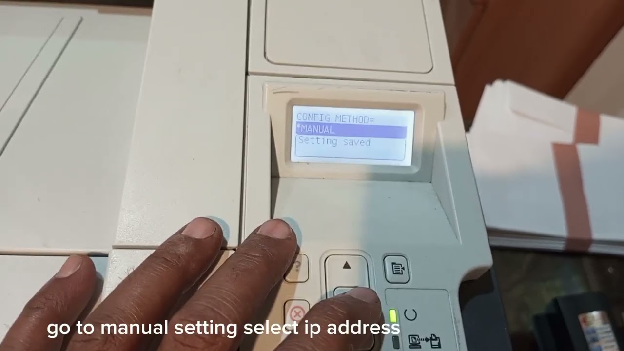 HP LaserJet 3015 Printer Network Setting | TCP IPV4 Address Setting