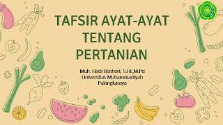 Tafsir Ayat-Ayat Al-Quran Tentang Pertanian