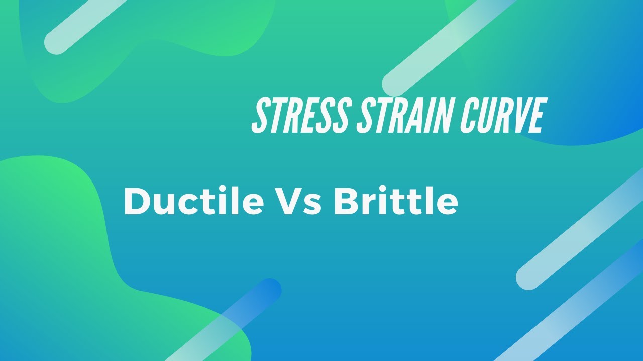 Ductile Vs Brittle Materials Based on StressStrain Curve YouTube