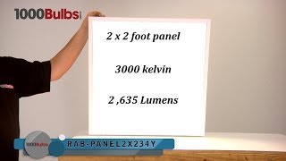 RAB PANEL2X2-34Y 34-Watt 2 x 2 Ft. LED Recessed Panel - 3000K
