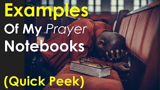Examples of My Prayer Notebooks (Peek Inside)