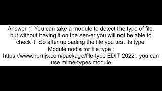 Detect file type irrespective of file extension NodeJS