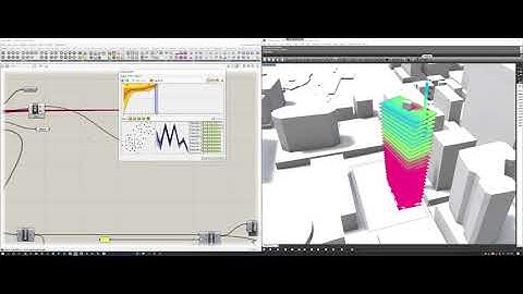 Revit Inside Rhino - Generative Design - Tower Floor Slab Visibility Study