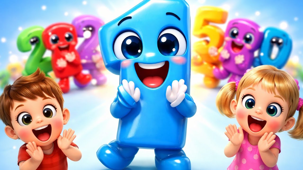 Number Dance Party 🕺💃 | 1 to 10 Dancing Numbers | Fun Counting Song for ...