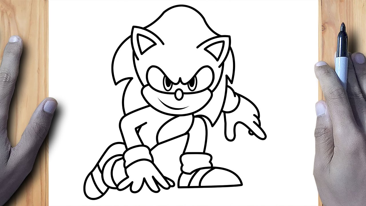 Como DESENHAR o SONIC do Filme 2 - Cómo DIBUJAR a SONIC de La Película 2 -  DRAWING SONIC 2 