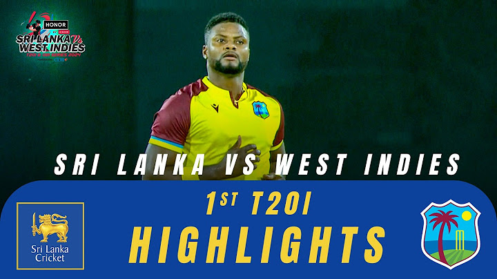 1st T20I | Highlights | West Indies Tour Of Sri Lanka | 13th October 2024