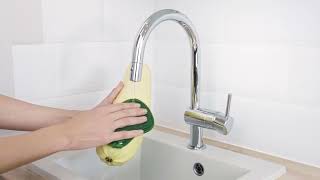 Губка для мытья посуды Green Fiber HOME S15