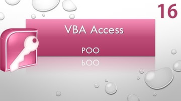 Curso VBA Access. POO. Vídeo 16