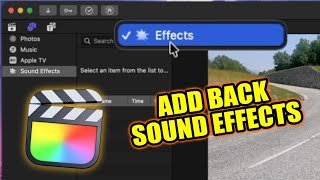 Missing Sound Effects in FCP 11? (How to Add Them Back)