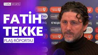 Trabzonspor - Fenerbahçe Maç Sonu Teknik Direktör Fatih Tekkenin Açıklamaları