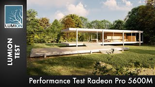 Performance Test 16" MacBook Radeon Pro 5600M - LUMION 10 [Test Deutsch]