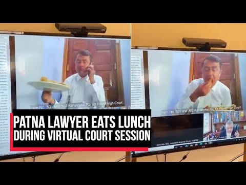 Patna lawyer eats lunch during virtual court session, SGI Mehta's reaction goes viral | Cobrapost