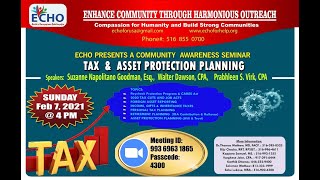 ECHO PRESENTS   |   TAX & ASSET PROTECTION PLANNING