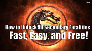 MKX: How to Unlock All Fatalities Quick and Free! Tutorial!