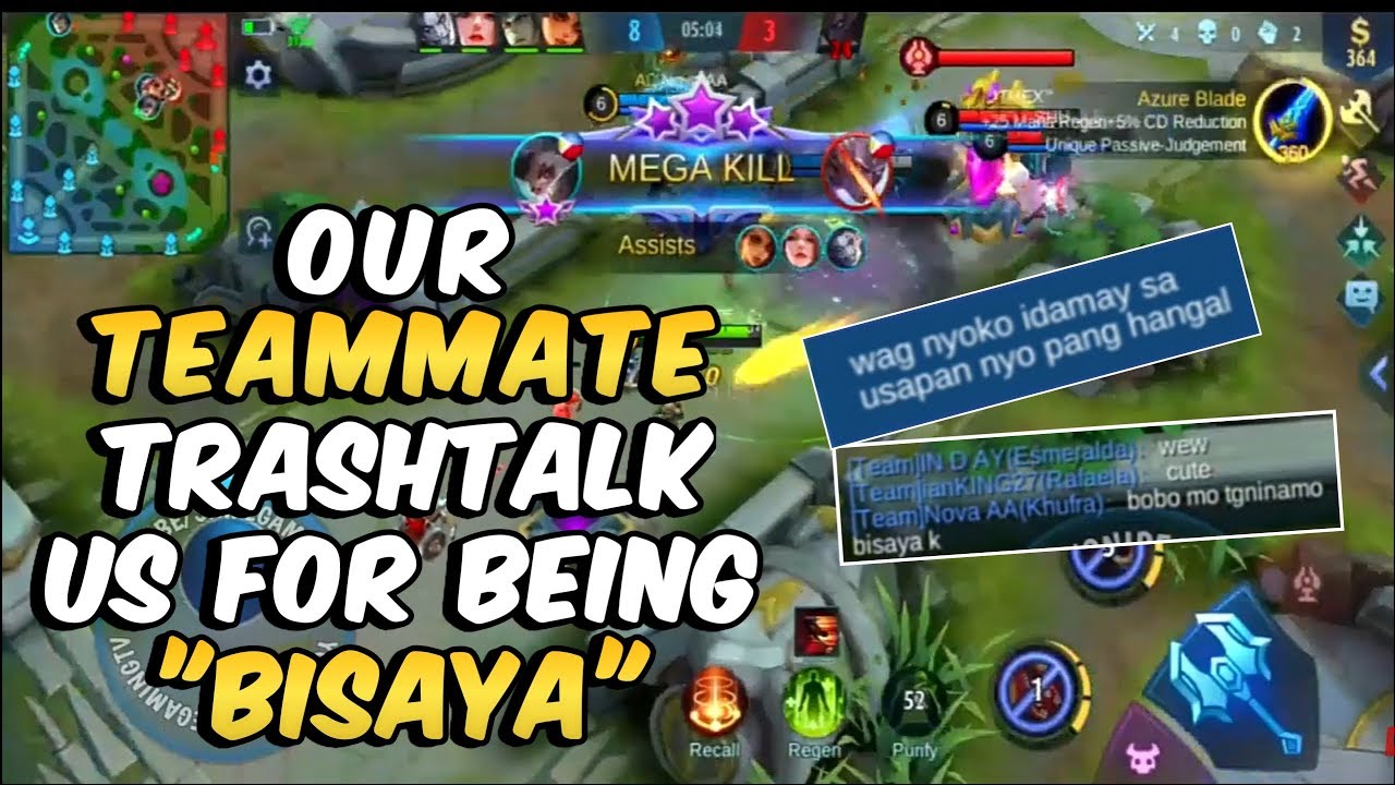 OUR TEAMMATE TRASH TALK US FOR BEING "BISAYA", WHAT HAPPENED NEXT IS