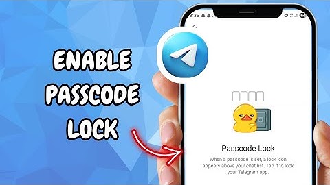 How To Enable Passcode Lock In Telegram