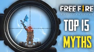 Top 15 Mythbusters In Freefire Battleground  Freefire Myths 178