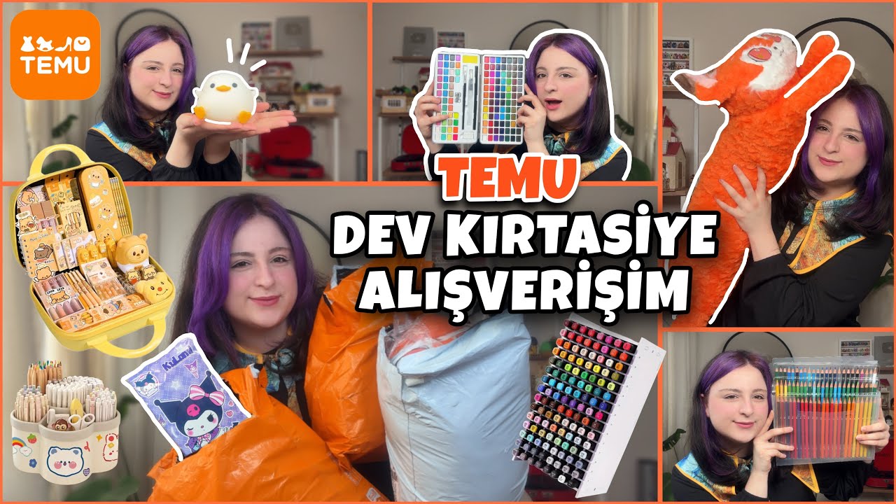 TEMU DEV KIRTASİYE ALIŞVERİŞİM | Sevimli Ve Sanatsal Ürünler 📚✏️
