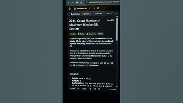 👉 LeetCode 2044 | Count Max Bitwise-OR Subsets 🔥 | Java C++ Python | Daily Coding Motivation #shorts